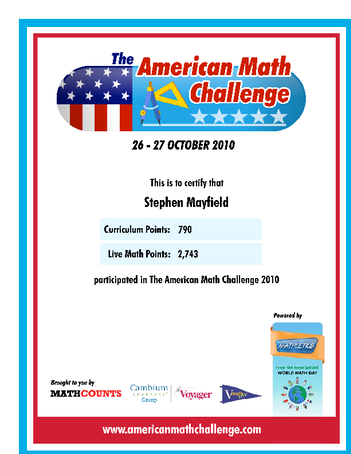 American math day