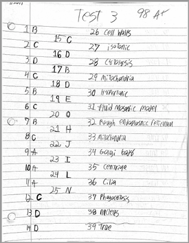 jj biology test