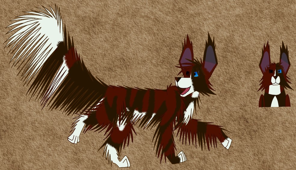 two views of dog