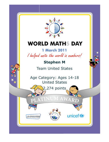 World Maths day